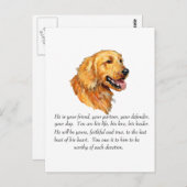 Golden Retriever Keepomwille Briefkaart (Voorkant / Achterkant)