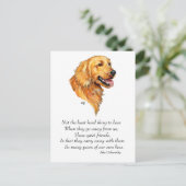 Golden Retriever Keepomwille Briefkaart (Staand voorkant)