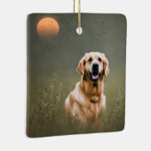 Golden Retriever Keramisch Ornament (Rechts)