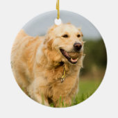 Golden Retriever Keramisch Ornament (Achterkant)