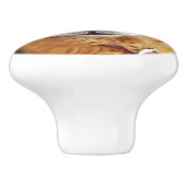 Golden Retriever Keramische Knop (Zijkant)