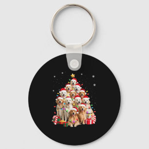 Golden Retriever kerstboomversier Xma Sleutelhanger