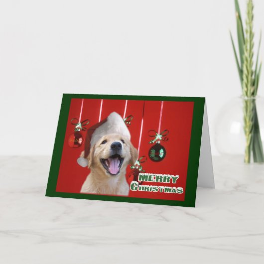Golden Retriever kerstcadeaus voor Kaarten (Voorkant)