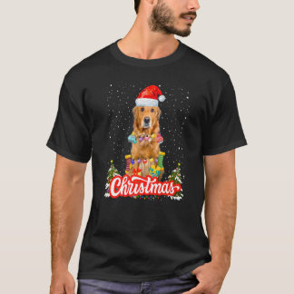 Golden Retriever kerstidee voor kinderen en kerstm T-shirt