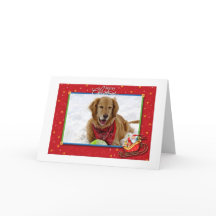Golden Retriever kerstkaart