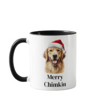 Golden Retriever Kerstman Hoed Kerstmis