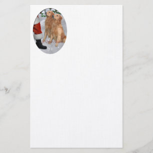 Golden Retriever Kerstmis Briefpapier