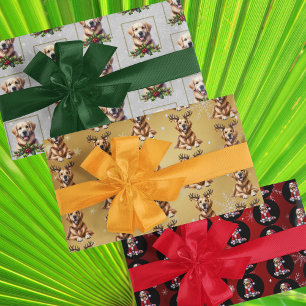 Golden Retriever Kerstmis Inpakpapier Vel