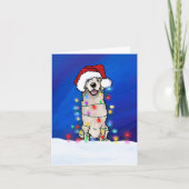 Golden Retriever Kerstmis Kaart (Voorkant)