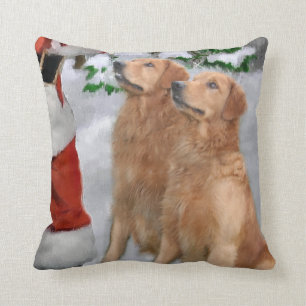 Golden Retriever Kerstmis Kussen