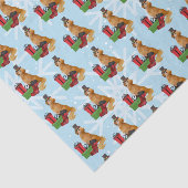 Golden Retriever Kerstmis Tissuepapier (Detail)