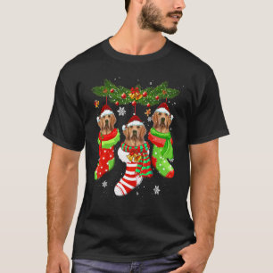 Golden Retriever kerstsokken Light Xmas S T-shirt