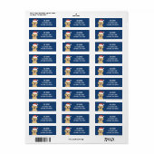Golden Retriever-kersttijdlabels Etiket (Full Sheet)