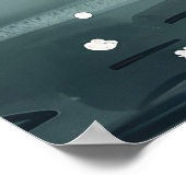 Golden Retriever Kerstvakantie Poster (Hoek)