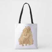Golden Retriever knuffel Draagtas (Voorkant)