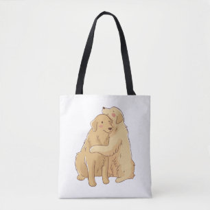 Golden Retriever knuffel Draagtas