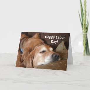 Golden Retriever Labour Day Kaart