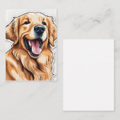 Golden Retriever | leeg bericht Notitiekaartje (Voorkant / Achterkant)