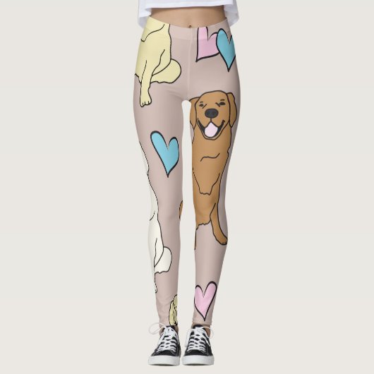 Golden Retriever leggings (Voorkant)