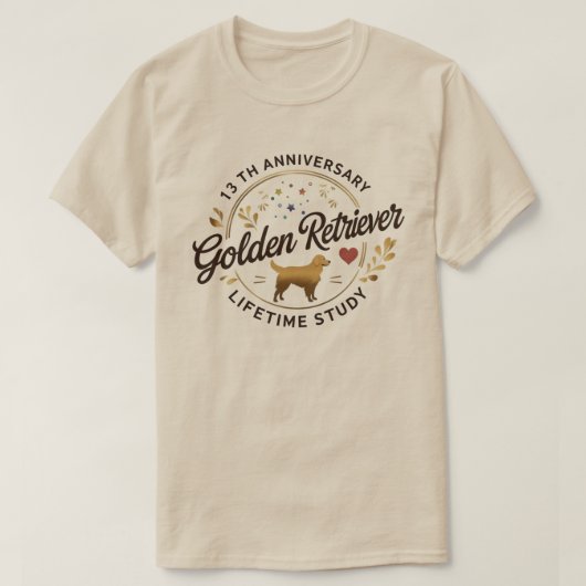 Golden Retriever - licht T-shirt (Design voorkant)