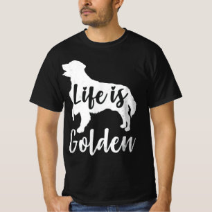 Golden Retriever Life is Golden Hondenliefhebber T-shirt