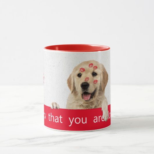 Golden Retriever lippenstift Mok (Midden)