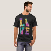 Golden Retriever Love T-shirt (Voorkant volledig)