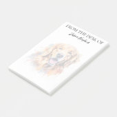 Golden Retriever Lover Monogrammed Dog Post-it® Notes (Schuin)
