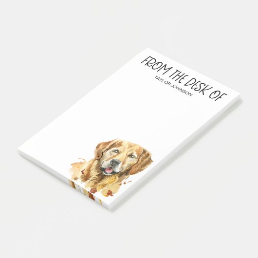 Golden Retriever Lover Post-it® Notes (Schuin)