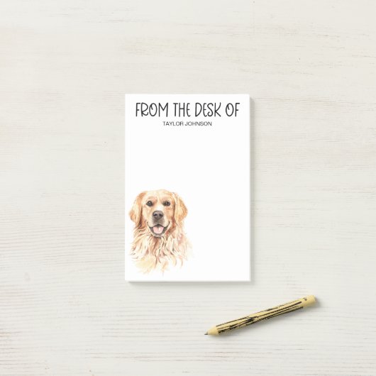 Golden Retriever Lover Post-it® Notes (Op bureau)