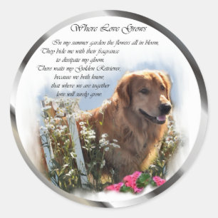 Golden Retriever Lovers Gifts Ronde Sticker