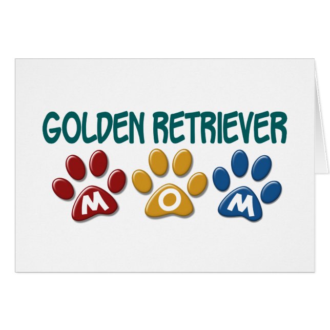 GOLDEN RETRIEVER Ma Paw Print 1 (Voorkant Horizontaal)