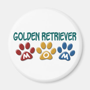 GOLDEN RETRIEVER Ma Paw Print 1 Magneet