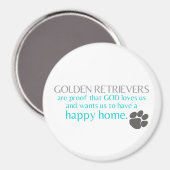 Golden retriever magneet (Voorkant / Achterkant)