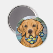 Golden Retriever Magneet (Voorkant / Achterkant)