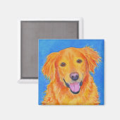 Golden Retriever Magnet - "Sydney" Magneet (Voorkant / Achterkant)