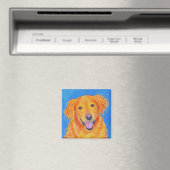 Golden Retriever Magnet - "Sydney" Magneet (Insitu (Vaatwasser))
