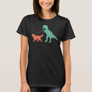 Golden Retriever mam Dinosaur Cute Golden Retrieve T-shirt