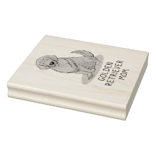 Golden Retriever Mam - Dog Mam Rubberstempel