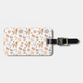Golden Retriever Mam Pattern Bagagelabel (Voorkant horizontaal)