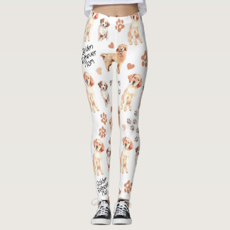 Golden Retriever Mam Pattern Leggings