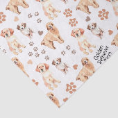 Golden Retriever Mam Pattern Tissuepapier (Detail)
