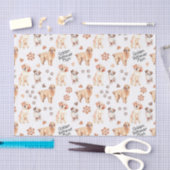 Golden Retriever Mam Pattern Tissuepapier (Craft)