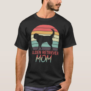Golden Retriever mam Retro verhit T-shirt