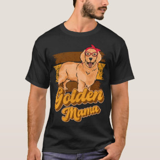 Golden Retriever Mama voor meisjes moeder T-shirt