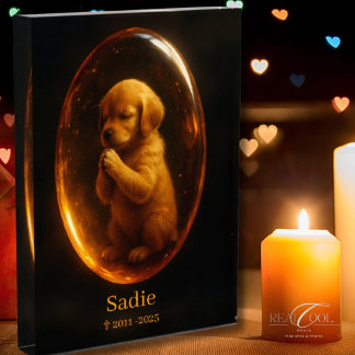 Golden Retriever Memorial Photo Block Fotoblokken