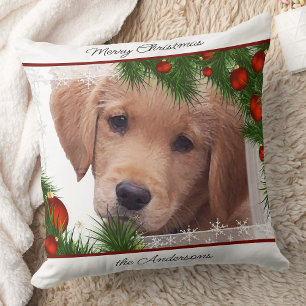 Golden Retriever Merry Kerstmis - Cute Dog Kussen
