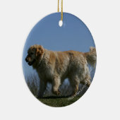Golden Retriever met 3 Keramisch Ornament (Rechts)