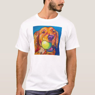 Golden Retriever met bal T-shirt