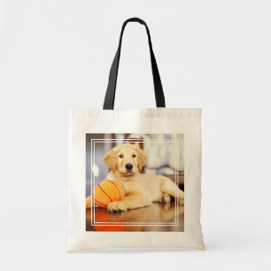 Golden Retriever met Basketball Speelgoed Tote Bag